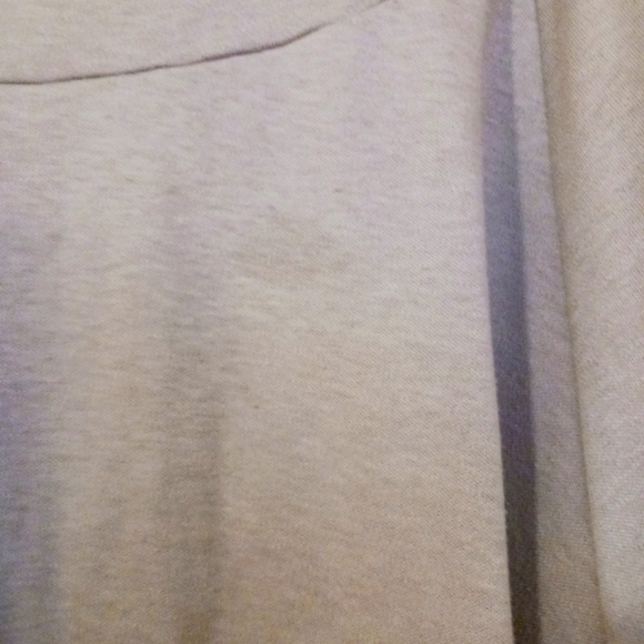 Boho Cotton Blend Oatmeal Color Stretch Midi A Line Flowy Skirt - Picture 5 of 7